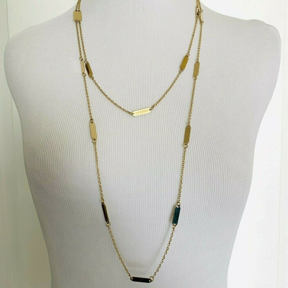 Los Angeles Boutique Long Gold Chain Fashion Necklace Simple Chic Boho Classic
